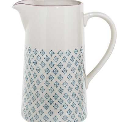 Patrizia Jug, Blue, Stoneware - (D13,5xH22,5 cm)