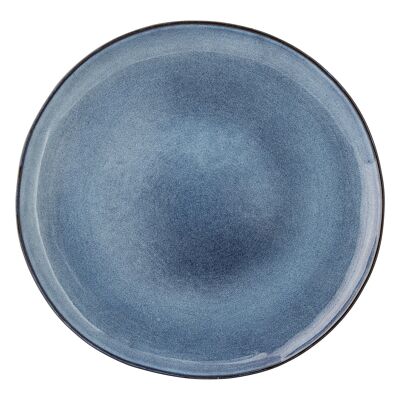 Plato Sandrine, Azul, Gres - (D28,5 cm)