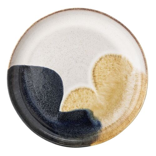 Jules Serving Plate, Grey, Stoneware - (D35xH4 cm)