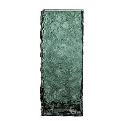 Remon Vase, Green, Glass - (L12xH30xW9 cm)