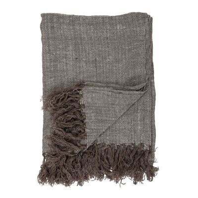 Timmo Throw, Brown, Linen - (L170xW130 cm)