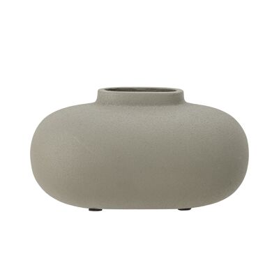 Tezza Vase, Grey, Aluminum - (L17xH9xW9 cm)