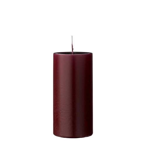 Anja Candle, Red, Parafin - (D7xH15 cm)