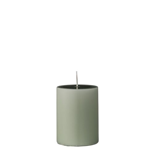 Anja Candle, Green, Parafin 2. - (D7xH10 cm)