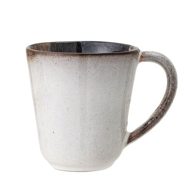 Jules Mug, Grey, Stoneware - (D9,5xH10 cm)