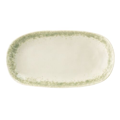 Paula Plate, Light Green, Stoneware - (L23,5xW12,5 cm)