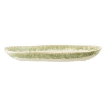 Assiette Paula, vert clair, grès - (L23,5xl12,5 cm) 2