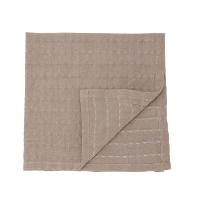 Napkin, Brown, Cotton - (L40xW40 cm, Pack of 4)