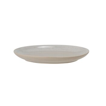 Assiette Taupe, Gris, Grès - (D21,5xH2,5 cm) 2