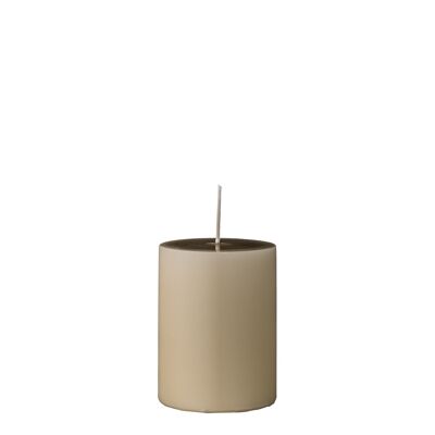 Anja Candle, Nature, Parafin - (D7xH10 cm)