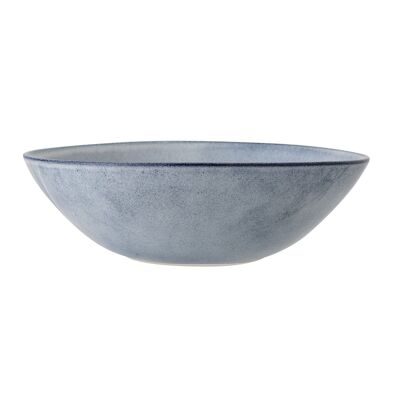 Sandrine Serving Bowl, Blue, Stoneware - (D32xH10 cm)