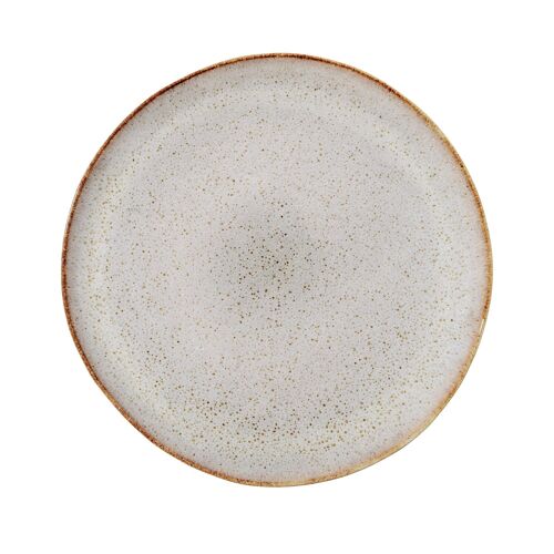 Sandrine Plate, Grey, Stoneware - (D28,5 cm)