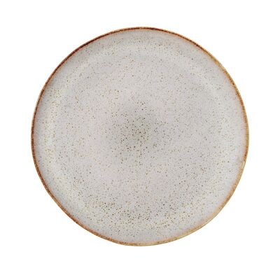 Plato Sandrine, Gris, Gres - (D28,5 cm)