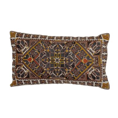 Emalie Cushion, Brown, Cotton - (L60xW35 cm)