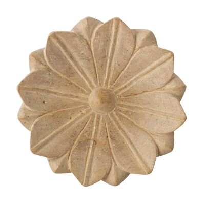 Evi Tray, Brown, Marble - (D22xH4 cm)
