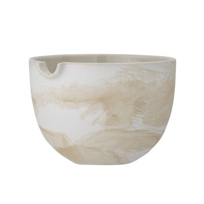 Toula Bowl, Nature, Stoneware - (D17xH11,5 cm)