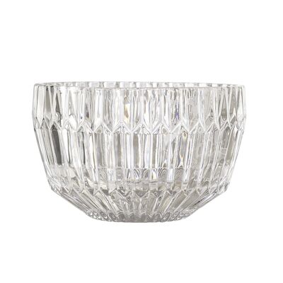 Una Bowl, Clear, Glass - (D11xH7 cm)