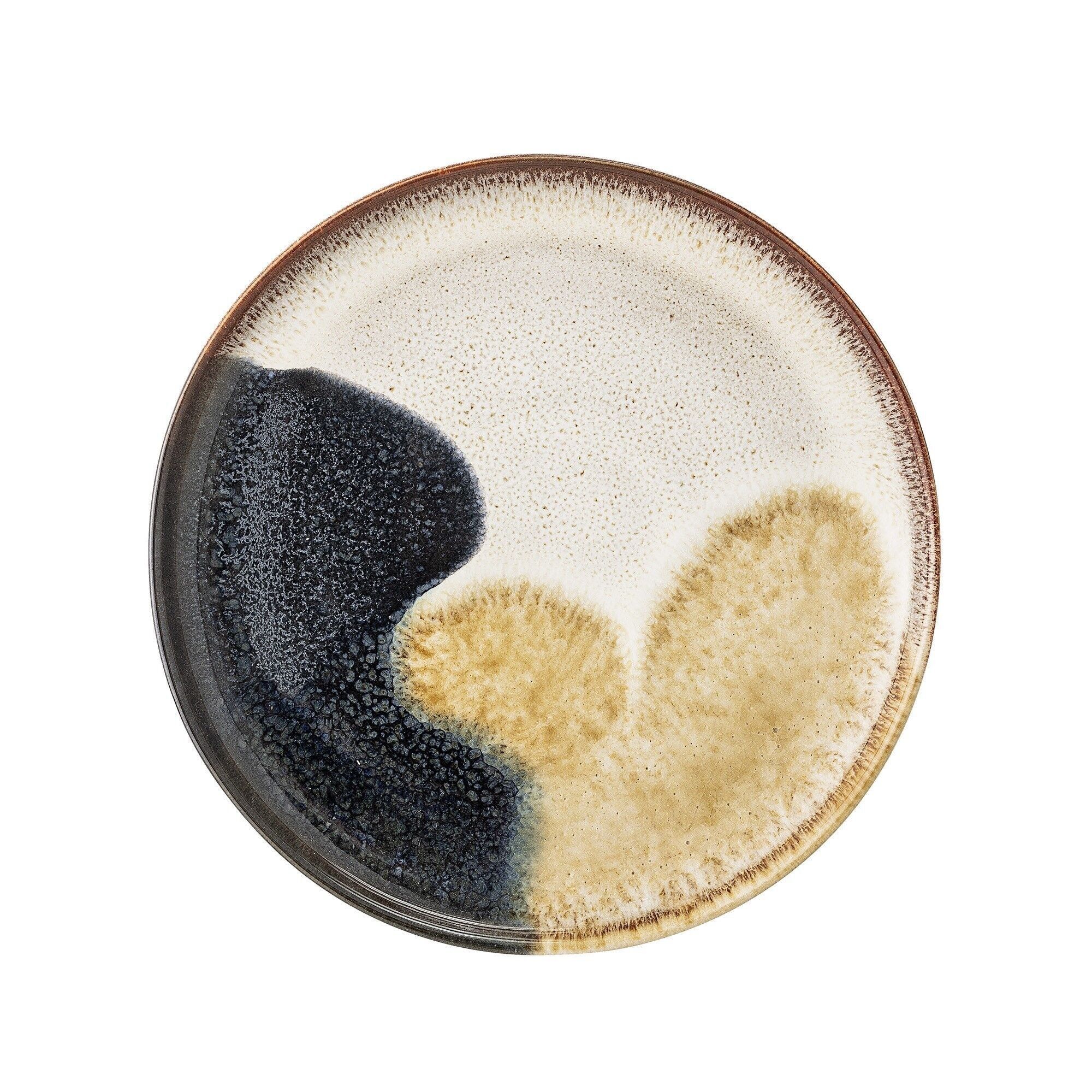 Plato Jules, Gris, Gres - (D22xH2 cm)