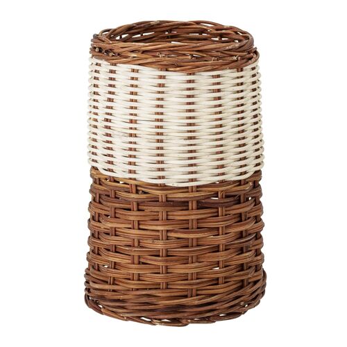 Leja Basket, Nature, Rattan - (D13xH22 cm)