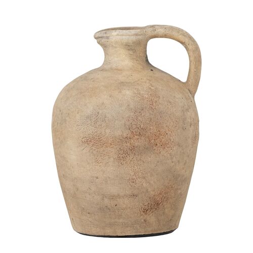 Nicas Deco Vase, Brown, Terracotta - (D12,5xH17 cm)