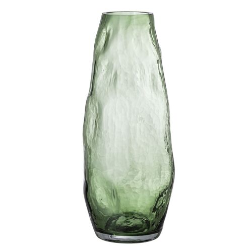 Adufe Vase, Green, Glass - (D15xH35 cm)
