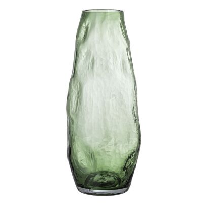 Adufe Vase, Vert, Verre - (D15xH35 cm)