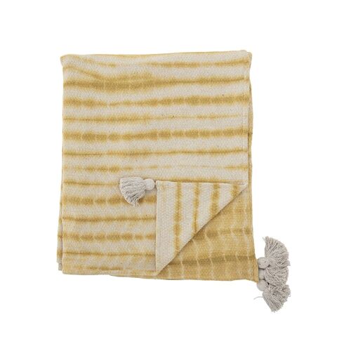 Decia Bedspread, Yellow, Recycled Cotton - (L260xW220 cm)