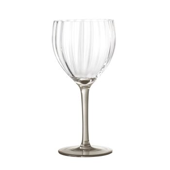 Verre à vin Ragna, marron, verre - (D8,5xH18 cm)