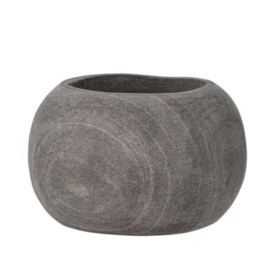 Melli Votive, Grey, Marble - (L10xH7xW10 cm)