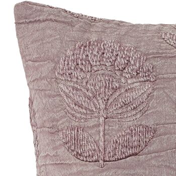 Coussin Sofia, Violet, Coton - (L50xW50 cm) 3