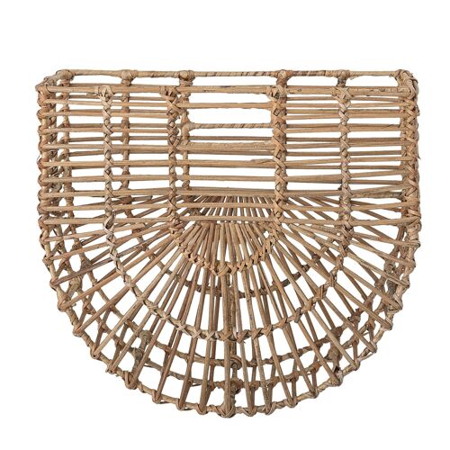 Wia Wall Basket, Nature, Rattan - (L35xH32xW16 cm)