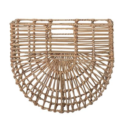 Wia Wall Basket, Nature, Rattan - (L35xH32xW16 cm)