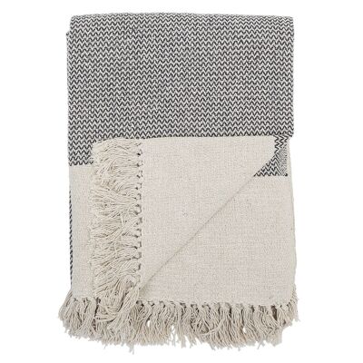 Sefanit Throw, Grey, Recycled Cotton - (L160xW130 cm)