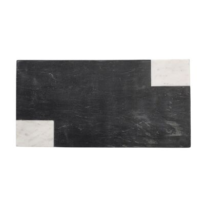 Elvia Cutting Board, Black, Marble 1. - (L45,5xH1,5xW23 cm)