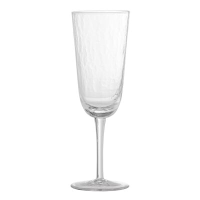 Asali Champagne Glass, Clear, Glass - (D6,5xH21 cm, Set of 4)