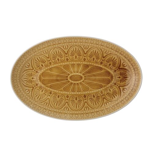 Rani Serving Plate, Yellow, Stoneware - (L39xW25 cm)