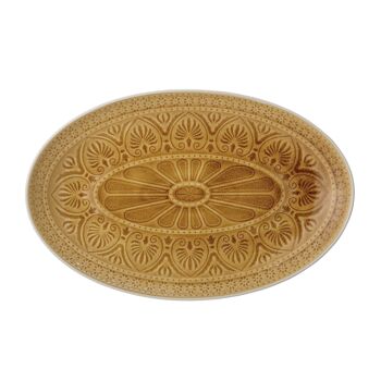 Assiette de service Rani, jaune, grès - (L39xW25 cm) 1