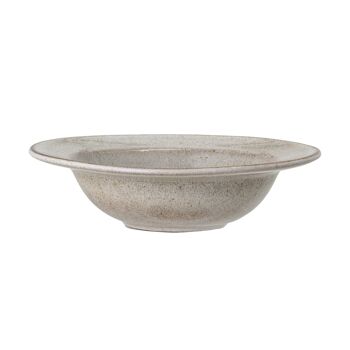 Assiette à Pâtes Sandrine, Gris, Grès - (D22xH5,5 cm) 2