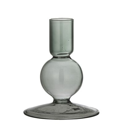 Isse Kerzenhalter, Grün, Glas - (D9xH11 cm)