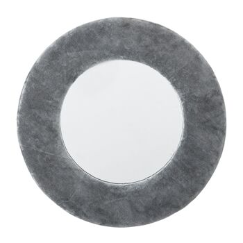 Miroir Zoyla, Gris, Coton - (D40xL2,5 cm) 1