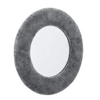 Miroir Zoyla, Gris, Coton - (D40xL2,5 cm) 2