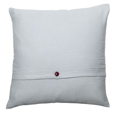 Cushion, Blue, Cotton - (L40xW40 cm)