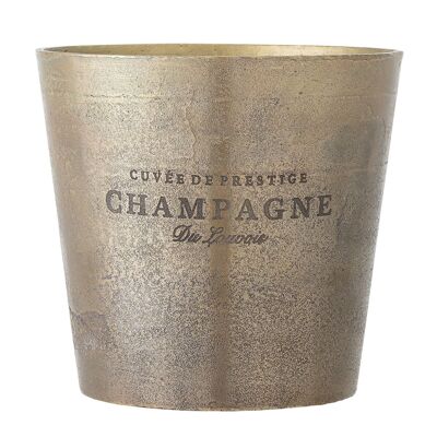 Bol à Champagne Arissa, Laiton, Aluminium - (D23xH22,5 cm)