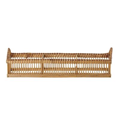 Basket, Nature, Bamboo - (L41,5xH7xW13,5 cm)