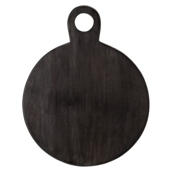 Plateau de service Okai, noir, acacia - (L46xH1,5xL36 cm) 1