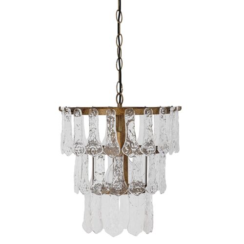 Casra Pendant Lamp, Clear, Glass - (D30xH34 cm)