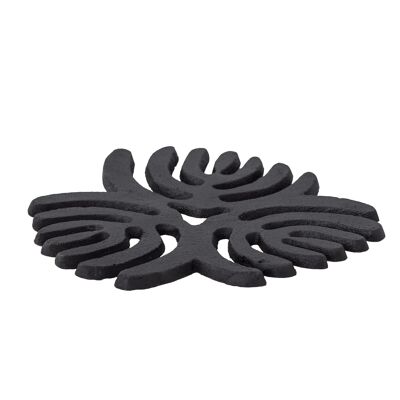 Dessous de plat Lisel, noir, fonte - (L16xH1,5xl16 cm)