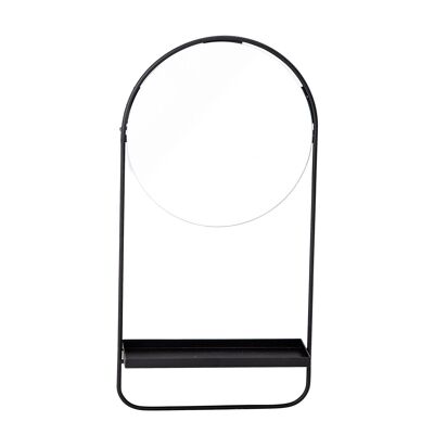 Specchio, nero, vetro - (L30xH58xL10 cm)
