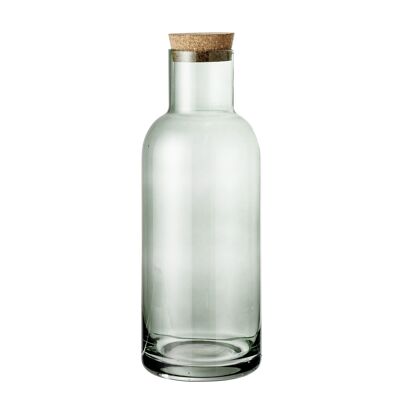 Bottiglia Ragna con coperchio, verde, vetro - (D9xH25 cm)