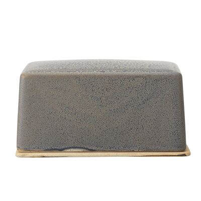 Kendra Butter Box, Grey, Stoneware - (L14xH7xW12 cm)